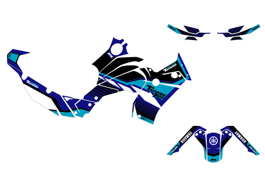 Kit déco Moto “Modern” Yamaha 700 Tenere Cyan - ATW DESIGN