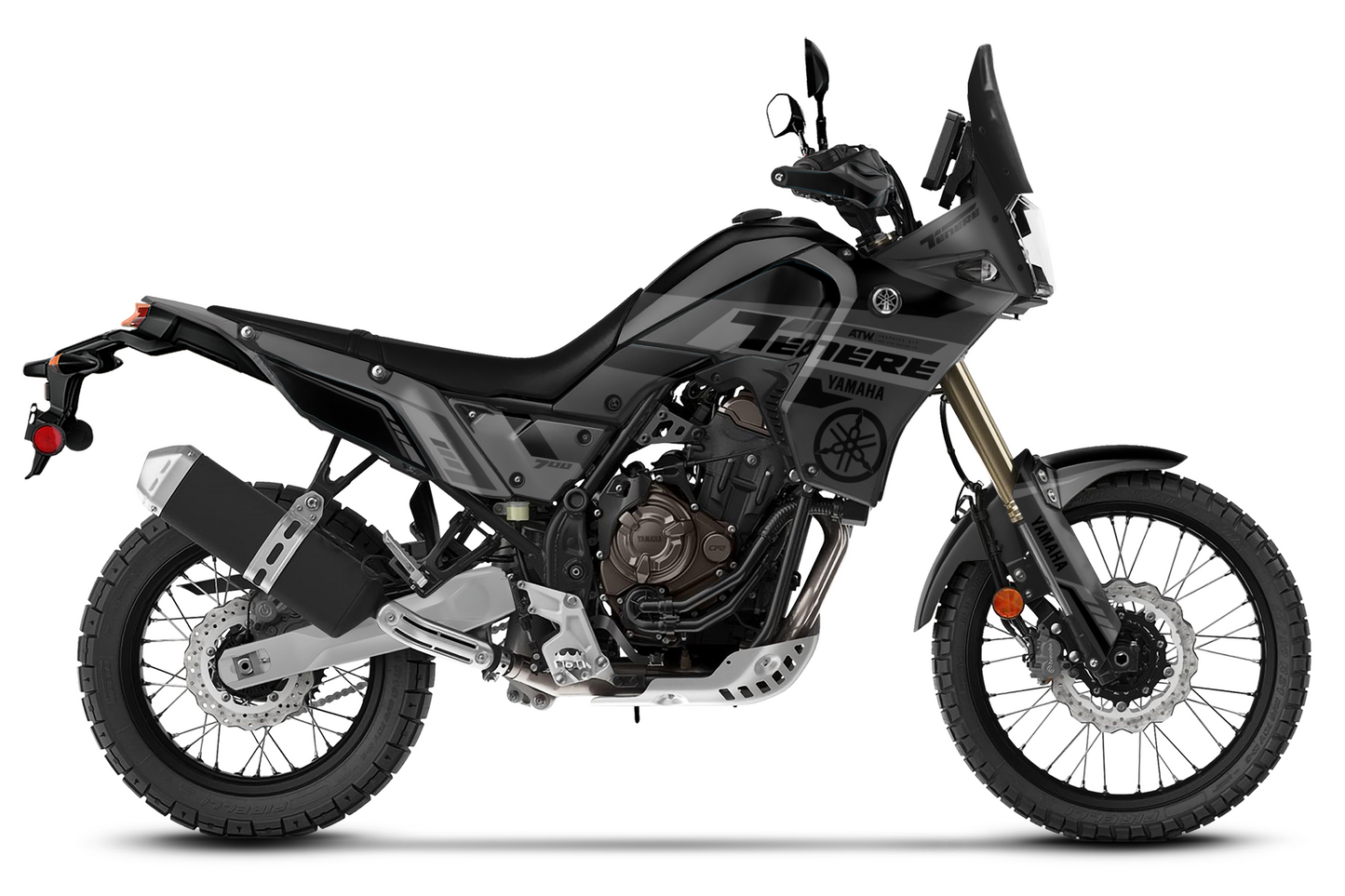 Kit déco Moto “Rally” Yamaha 700 Tenere Noir - ATW DESIGN