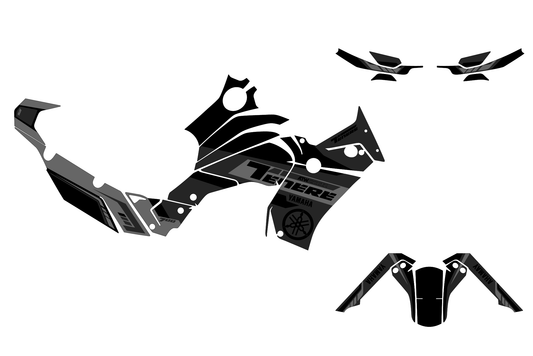 Kit déco Moto “Rally” Yamaha 700 Tenere Noir - ATW DESIGN