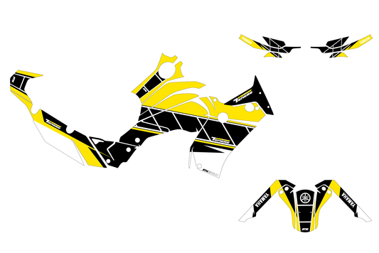 Kit déco Moto “Usine” Yamaha 700 Tenere Jaune - ATW DESIGN