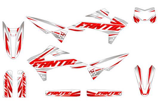 Kit déco Mécaboite 50cc “Thunder-White” pour Tout Modèles - ATW DESIGN