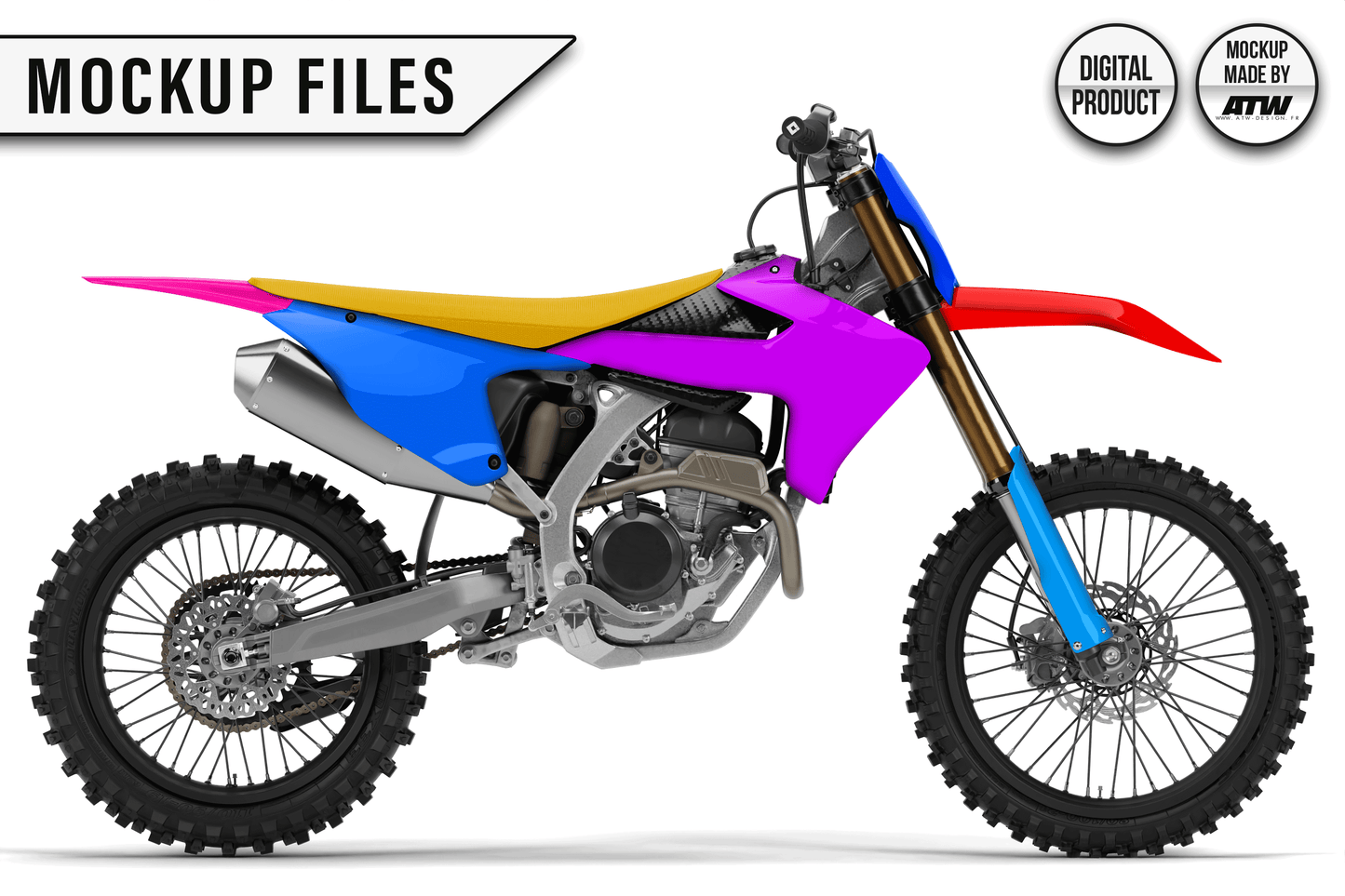 KTM 450 SMR 2025-2026 Mockup – PSD & AI