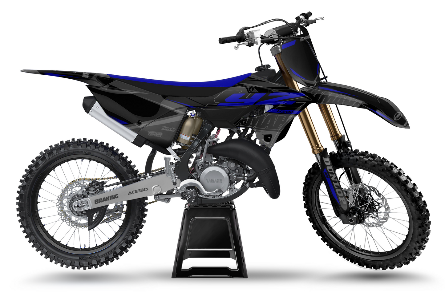 Kit déco motocross “Count” Yamaha 250 YZ Gris