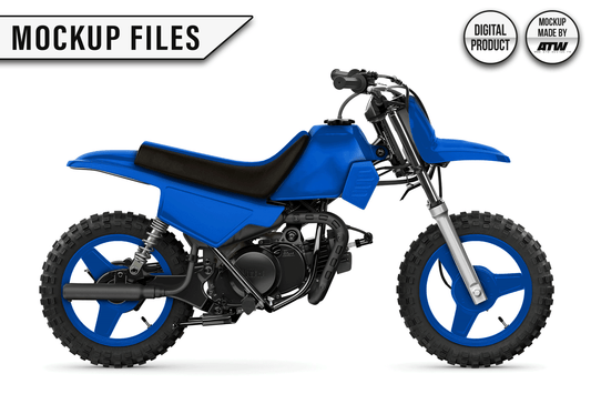 YAMAHA PW 50 1996-2026 Mockup – PSD & AI