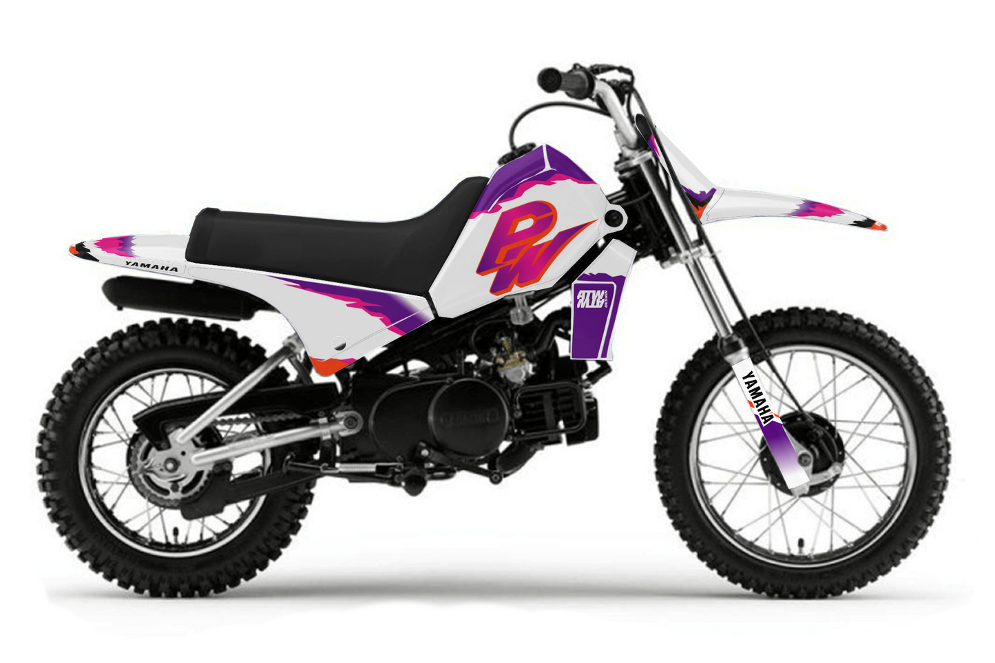 Kit déco motocross “Year” Yamaha PW 80 Blanc