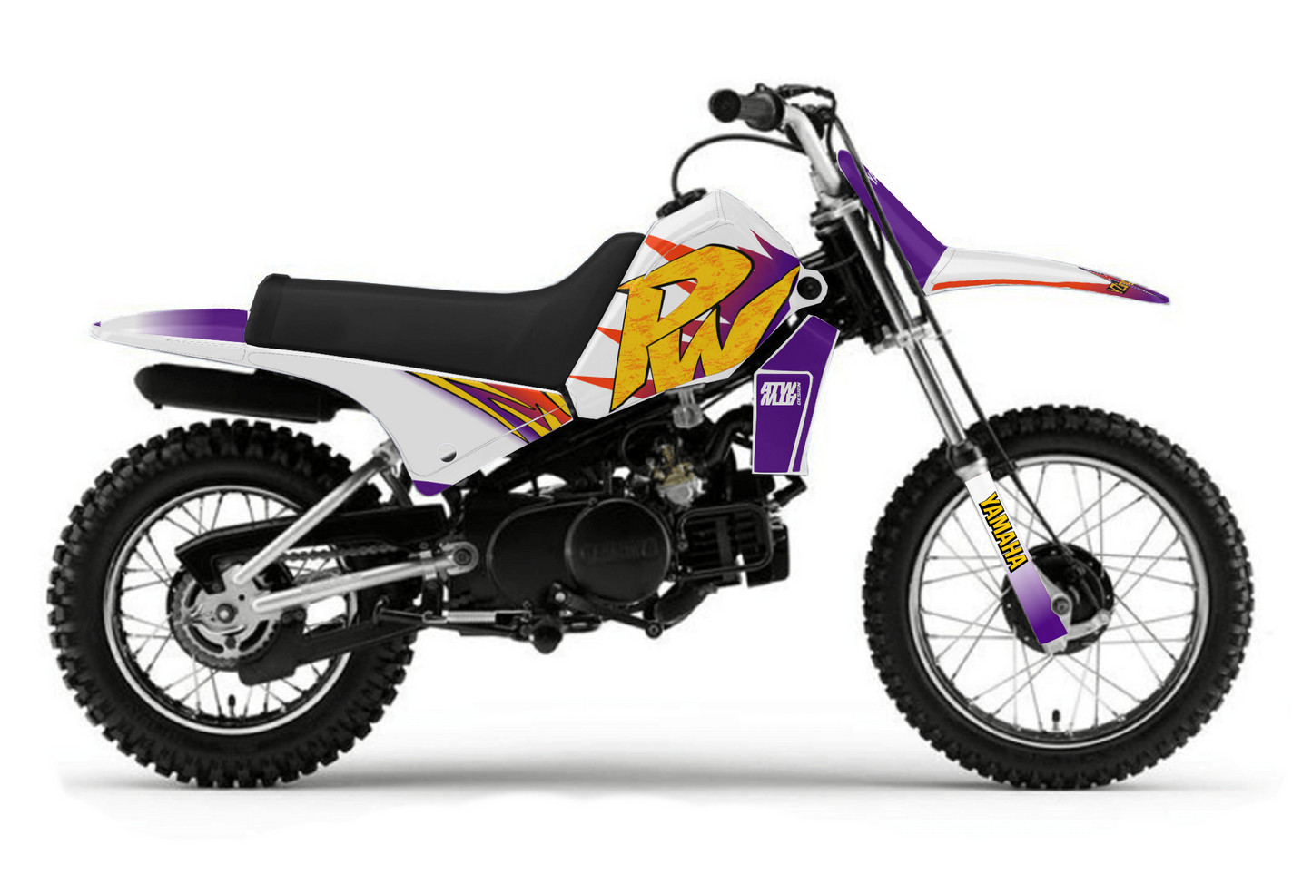 Kit déco “Vintage” Yamaha PW 80 Violet - ATW DESIGN