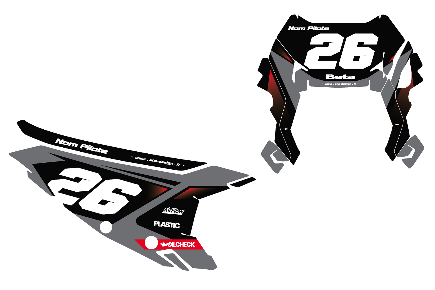 Fonds de plaques motocross Beta RR