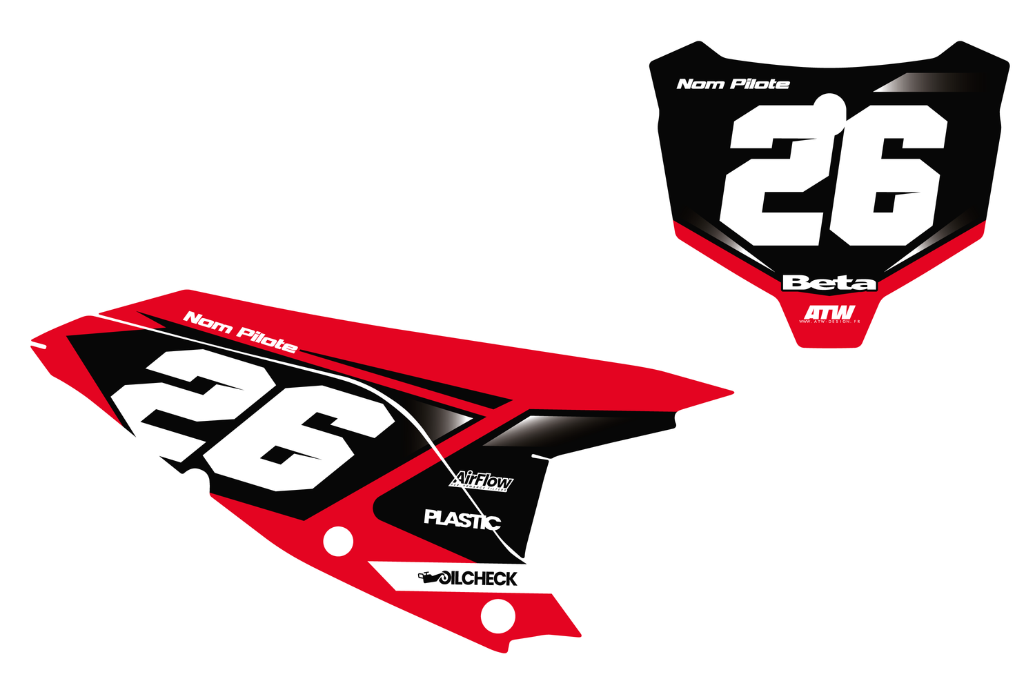 Fonds de plaques motocross Beta RX