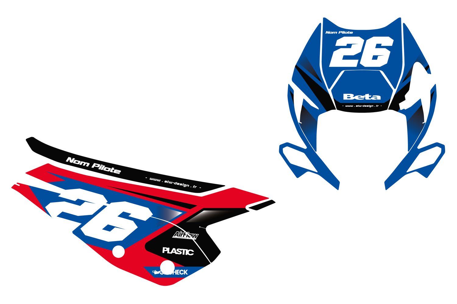 Fonds de plaques motocross Beta XTRAINER
