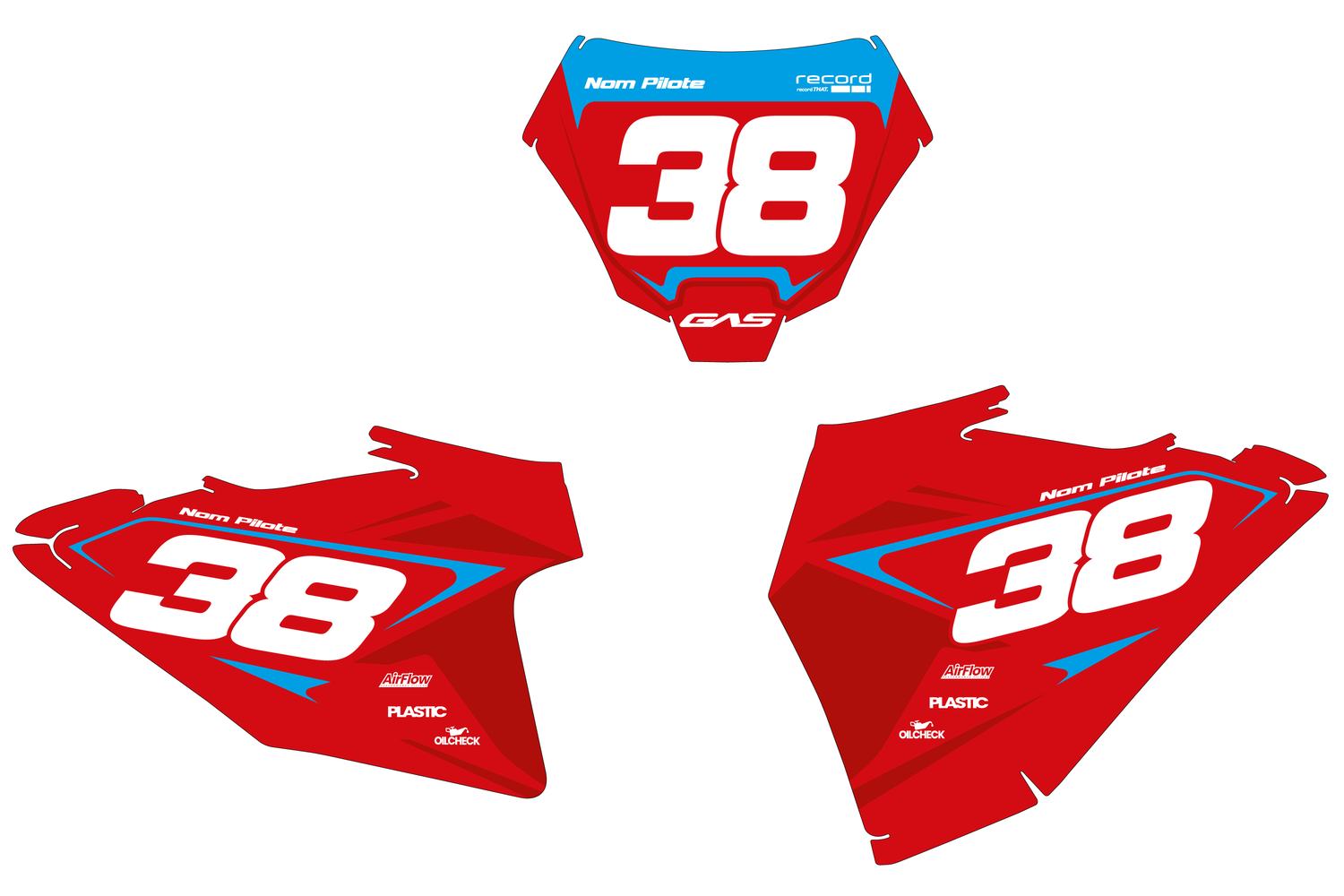 Fonds de plaques motocross GasGas MC/MC-F