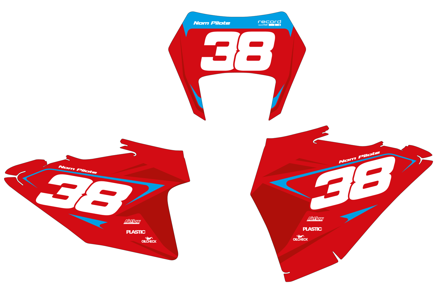 Fonds de plaques motocross GasGas EC/EC-F