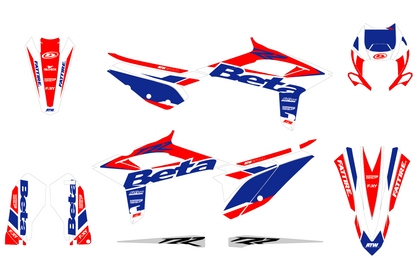 KIT DÉCO MOTOCROSS “FACTORY” POUR BETA X-TRAINER BLANC