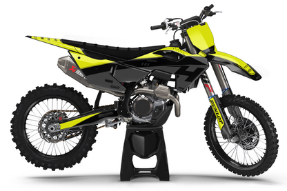 Kit déco motocross “Wave” Husqvarna Jaune