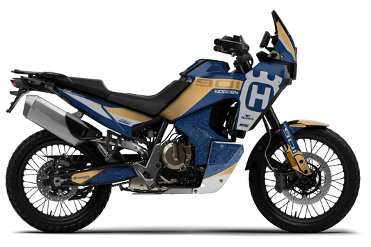 Kit déco Husqvarna 901 Norden “Line” Bleu