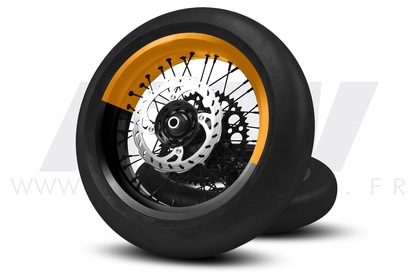 Kit déco 50/50 pour Jantes Supermotard