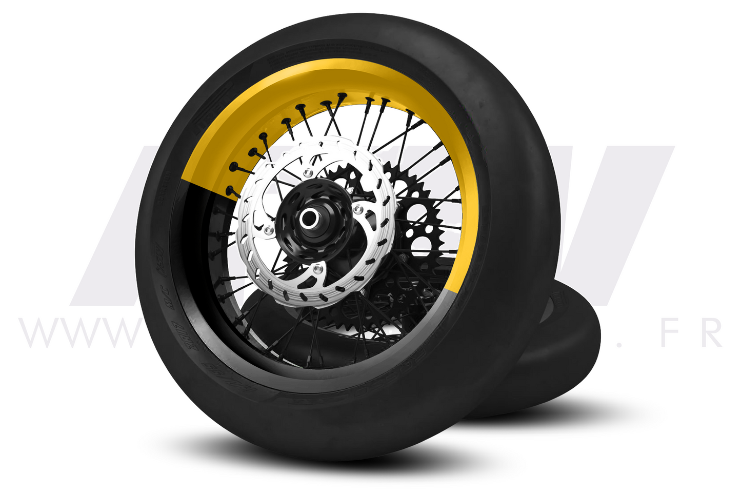 Kit déco 50/50 pour Jantes Supermotard