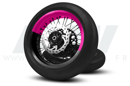 Kit déco 50/50 pour Jantes Supermotard