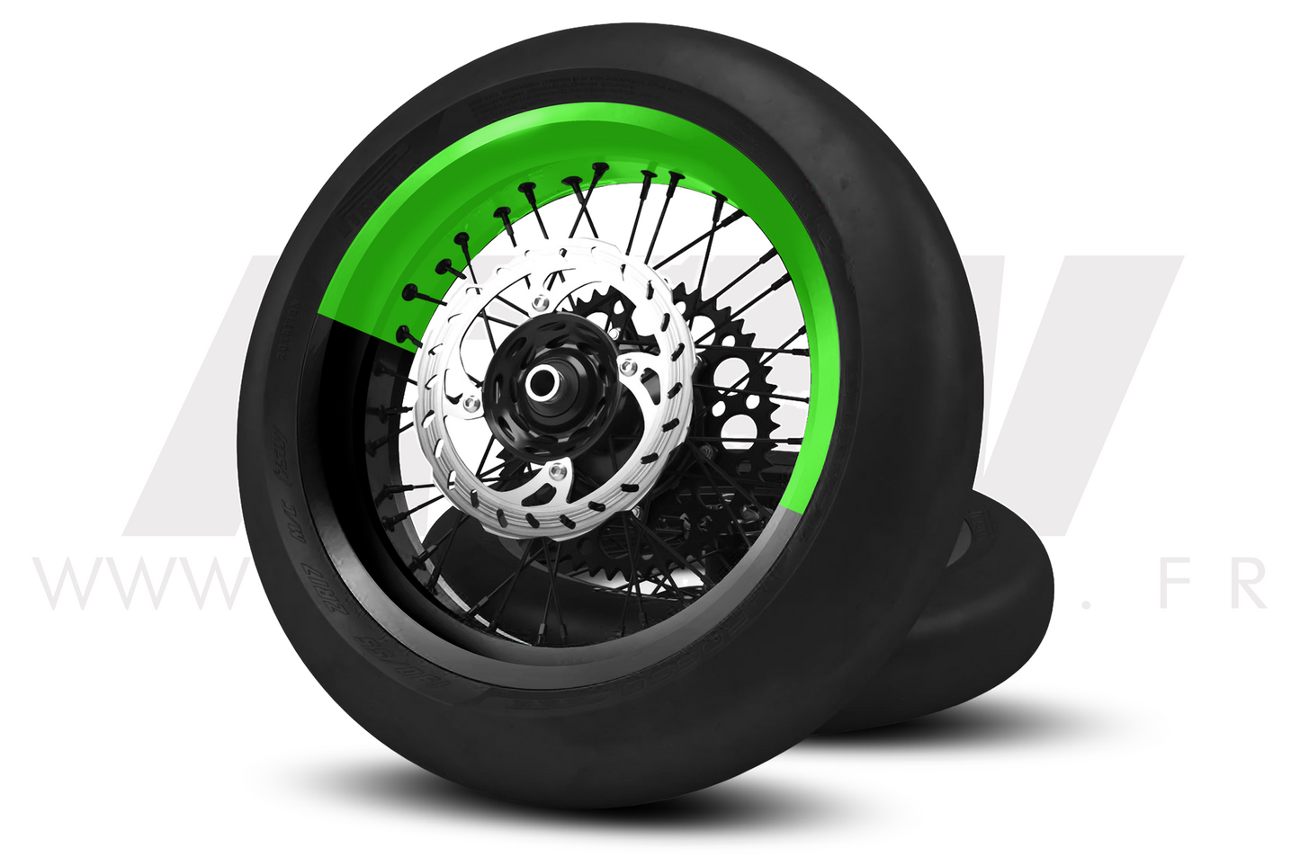 Kit déco 50/50 pour Jantes Supermotard