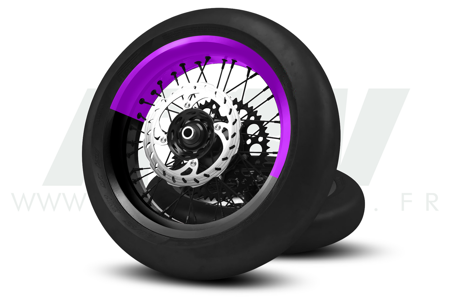 Kit déco 50/50 pour Jantes Supermotard