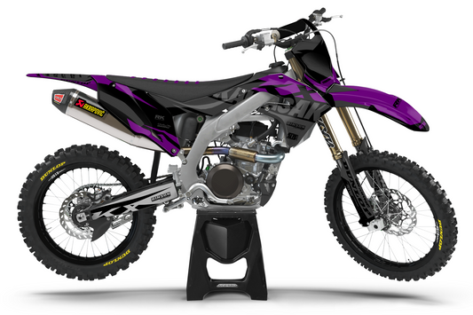 Kit déco motocross “Large” Kawasaki Violet