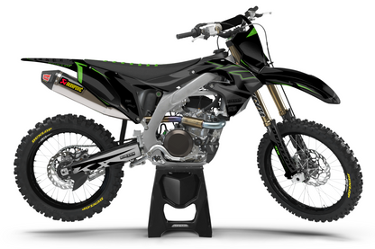 Kit déco motocross “Racer” Kawasaki Noir
