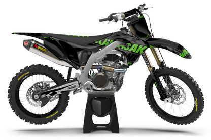 Kit déco motocross “Title” Kawasaki Noir