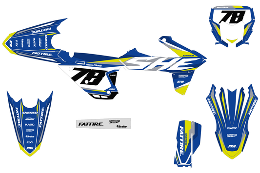 Kit déco Sherco SE/SM - SHMX005 Gris