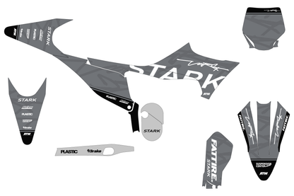 KTM 50 SX motocross graphics kit - Cutz Orange