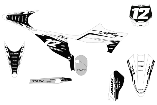 Kit déco Stark VARG MX/EX/SM - SVMX002 Blanc