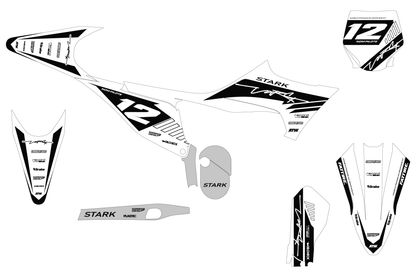 KTM 50 SX motocross graphics kit - Cutz Orange