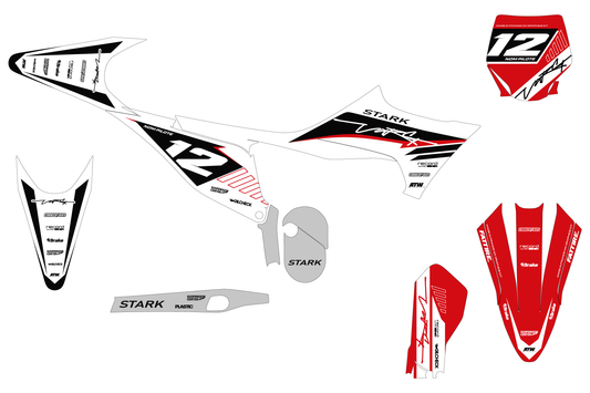Kit déco Stark VARG MX/EX/SM - SVMX003 Rouge