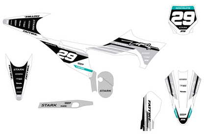 KTM 50 SX motocross graphics kit - Cutz Orange