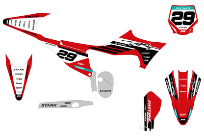 KTM 50 SX motocross graphics kit - Cutz Orange