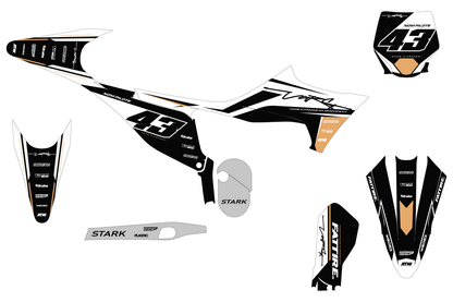 KTM 50 SX motocross graphics kit - Cutz Orange