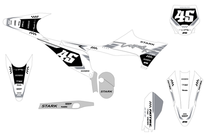 KTM 50 SX motocross graphics kit - Cutz Orange