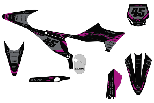 Kit déco Stark VARG MX/EX/SM - SVMX006 Violet