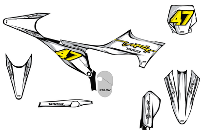 KTM 50 SX motocross graphics kit - Cutz Orange