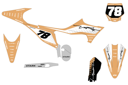 Kit déco Stark VARG MX/EX/SM - SVMX009 Beige