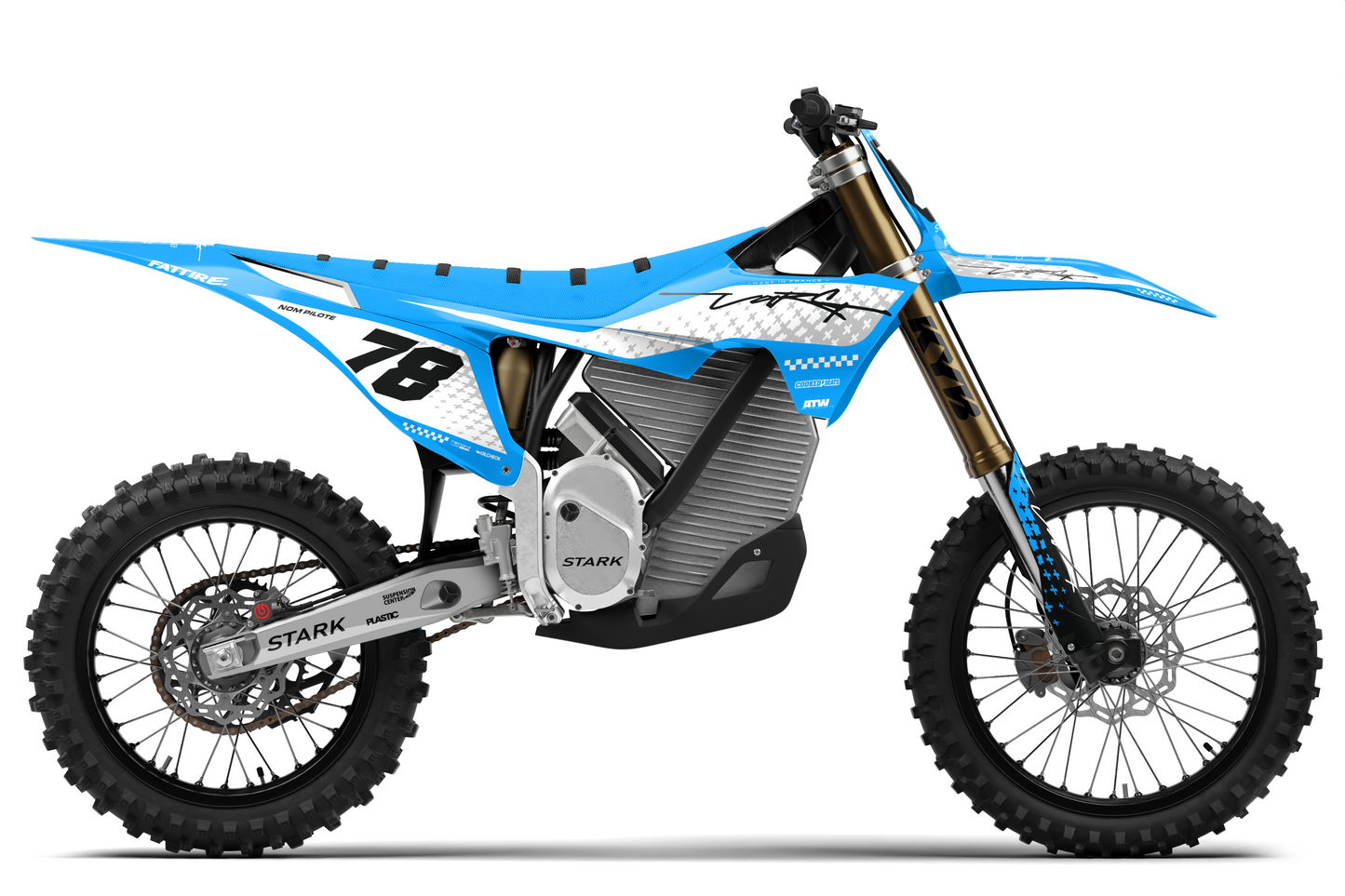 Kit déco Stark VARG MX/EX/SM - SVMX009 Cyan