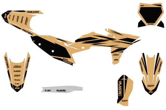 Kit déco motocross KTM 450 SMR - Cutz Beige