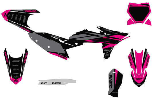 Kit déco motocross KTM 450 SMR - Cutz Rose