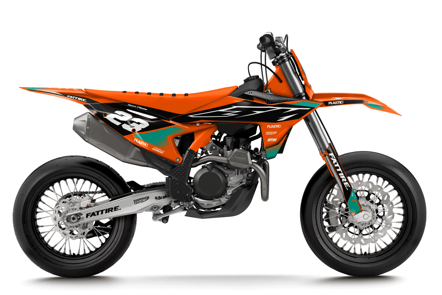 KTM 450 SMR motocross graphics kit - Cutz Orange