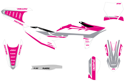 Kit déco motocross KTM 450 SMR - Rift Rose