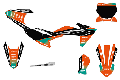 Kit déco motocross KTM 65 SX - Cutz Teal