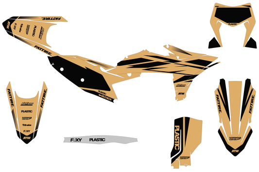 Kit déco motocross KTM EXC / EXC-F - Cutz Beige