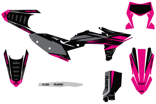 Kit déco motocross KTM EXC / EXC-F - Cutz Rose
