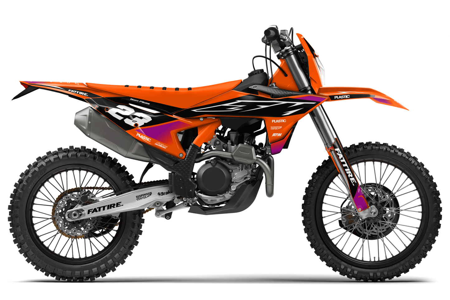 Kit déco motocross KTM EXC / EXC-F - Cutz Violet