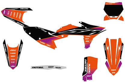 Kit déco motocross KTM SX / SX-F - Cutz Violet