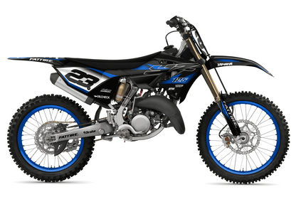 YAMAHA 125-250 YZ Motocross Graphics Kit - Factory-K22 Black