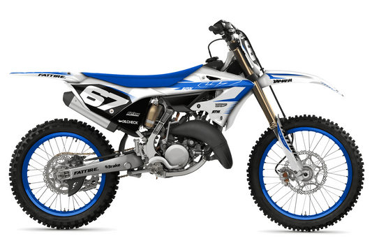 Motocross graphic kit YAMAHA 125-250 YZ - Factory-K23 White